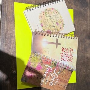 Inspirational Spiral Notebooks Set - Beige, Multicolor